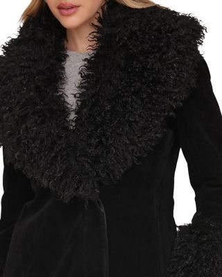 Faux Fur Trim Coat
