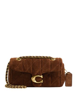 COACH Tabby Suede Quilted Shoulder Bag 20 | Bloomingdale's
