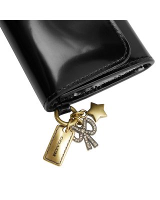 Essential Mixed Charm Leather Flapped Card Case