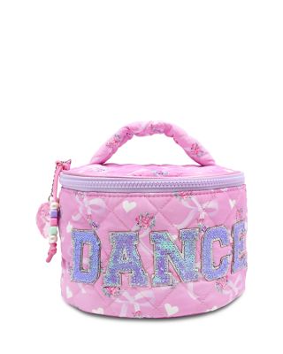 Girls' Dance Quilted Round Train Case