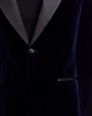 Velvet Satin Peak Slim Fit Dinner Jacket