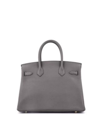  Birkin 30 Handbag Grey Togo with Gold Hardware