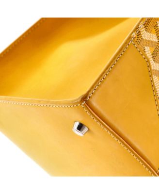  MM Saigon Top Handle Bag Coated Canvas with Leather