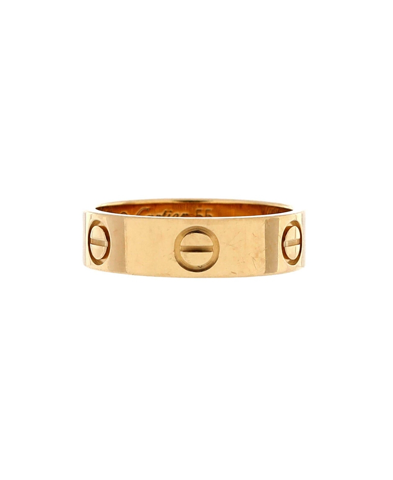 PRE-OWNED CARTIER Pre-owned  Cartier Love Band Ring 18k Gold