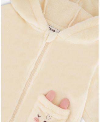 Girls' Plush Hooded Jacket - Baby