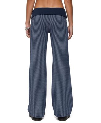 Amarna Striped Fold Over Pants