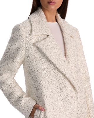 Nicholas Embellished Tweed Maxi Coat