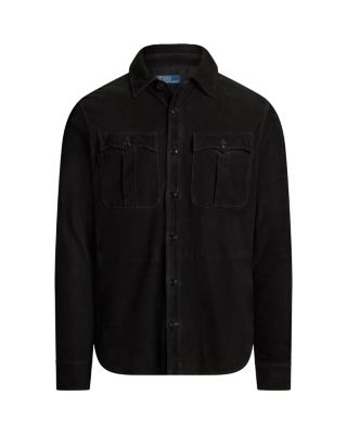 Suede Utility Shirt Jacket