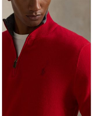 Cashmere Regular Fit Quarter Zip Mock Neck Sweater - Exclusive