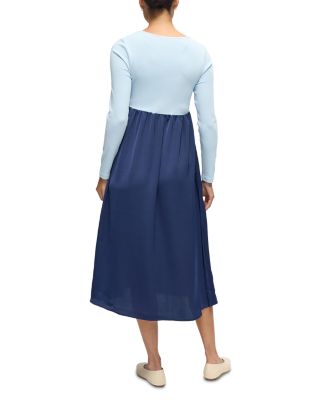 Mixed Media Maternity Dress