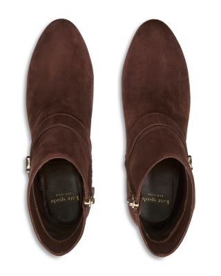 Women's Spade Flower Suede Ankle Booties