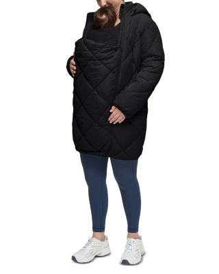 Longline Puffer Maternity Coat