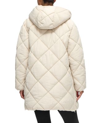 Longline Puffer Maternity Coat