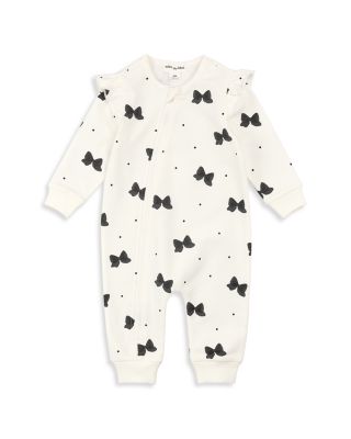 Girls' Glitter Bow Print Ruffled Playsuit - Baby