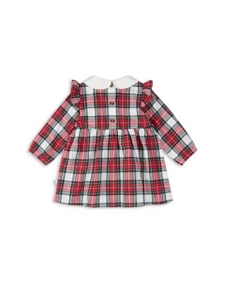 Girls' Plaid Headband, Dress & Footed Tights Set - Baby