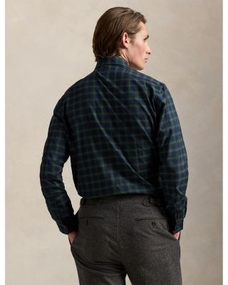 Classic Fit Plaid Twill Shirt