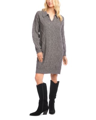 Cable Knit Sweater Dress