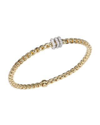 18K Yellow Gold EKA Diamond Flex&#39;it Bracelet