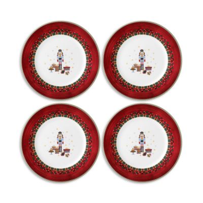 Nutcracker Canap&eacute;/Dessert Plate, Set of 4