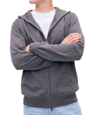Cotton &amp; Cashmere Zip Hoodie