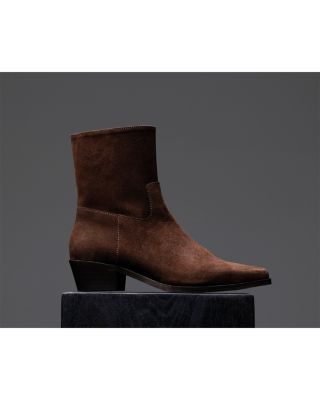 Women's Western Suede Ankle Boots