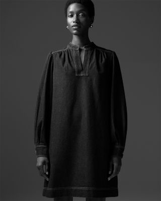 Denim Shift Mini Dress