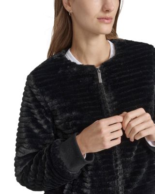 Faux Fur Zip Jacket