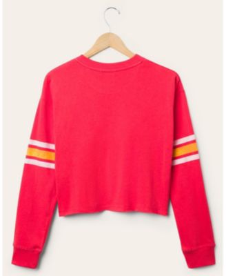  Women's NFL San Francisco 49ers Retro Crop Fleece Sweatshirt