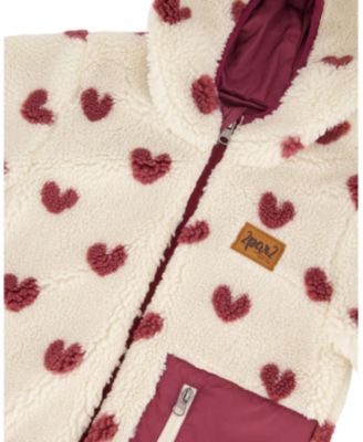 Girls' Reversible Mid-Season Sherpa Jacket - Little Kid