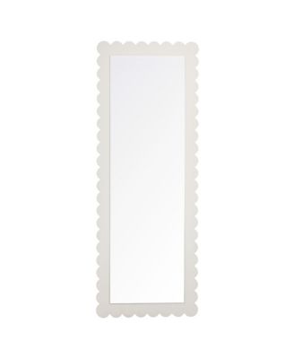 Emmeline Scalloped Rectangle Floor Mirror