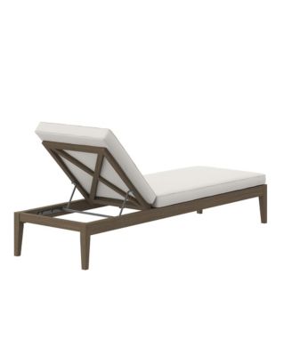 Northlake Outdoor Patio Teak Chaise Lounge