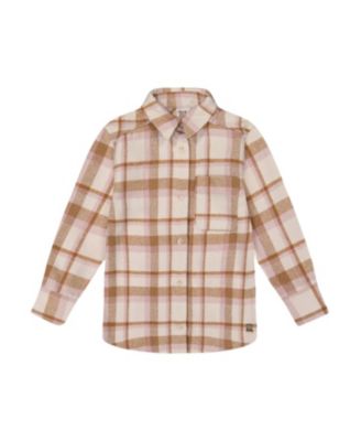 Girls' Plaid Overshirt - Little Kid