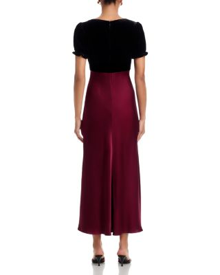 Dory Velvet Shrug Satin Dress