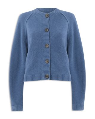 Wool Mix Crew Cardigan