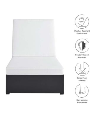 Tahoe Outdoor Patio Powder-Coated Aluminum Chaise Lounge Chair