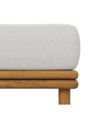 Wren Outdoor Patio Teak Wood Ottoman