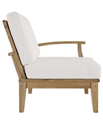 Marina Outdoor Patio Teak Right-Facing Sofa