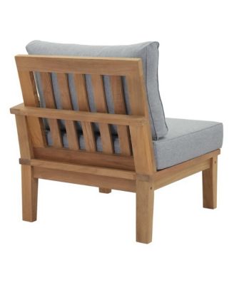 Marina Outdoor Patio Teak Right-Facing Sofa