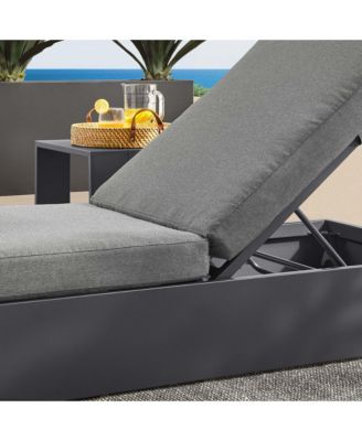 Tahoe Outdoor Patio Powder-Coated Aluminum Chaise Lounge Chair