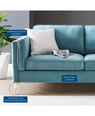  Kaiya Performance Velvet Sofa