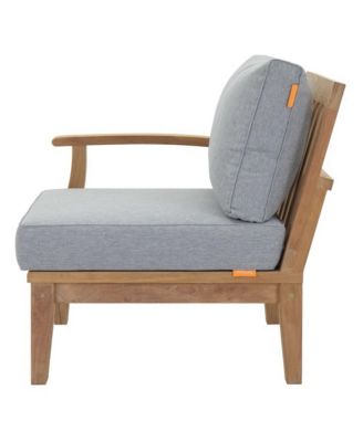 Marina Outdoor Patio Teak Left-Facing Sofa