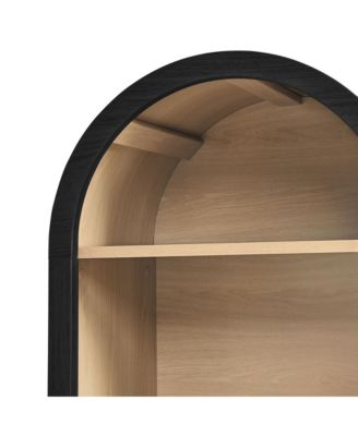 Evie Arched Narrow Bookcase Display Cabinet