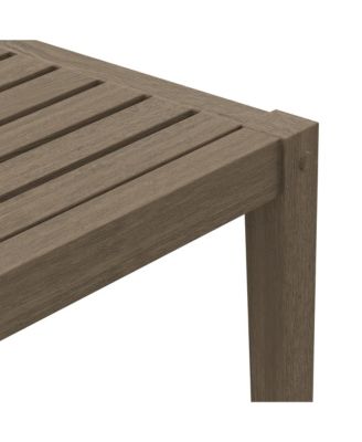 Northlake Square Outdoor Patio Teak Side Table