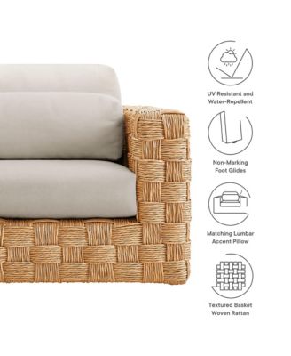 Thames Outdoor Patio Wicker Outdoor Patio Rattan Armchair