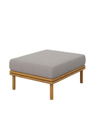 Wren Outdoor Patio Teak Wood Ottoman