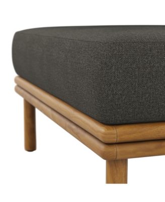 Wren Outdoor Patio Teak Wood Ottoman