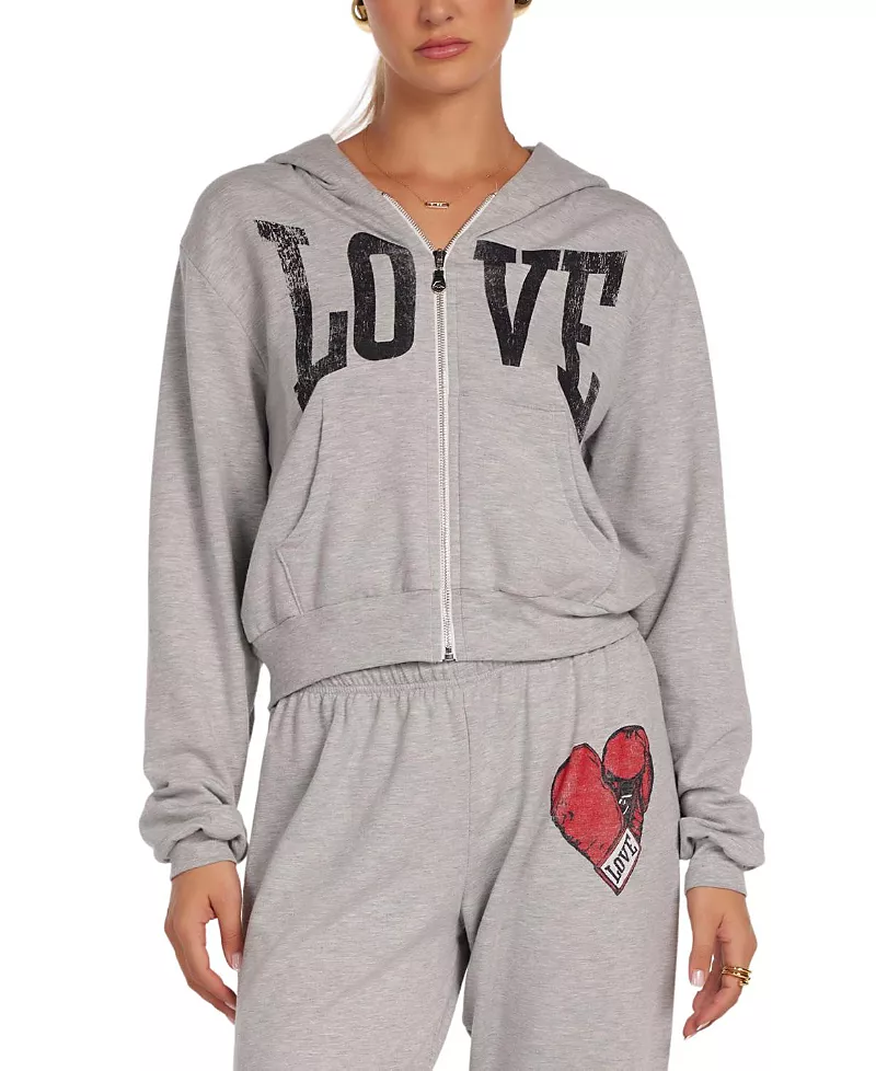Lauren Moshi Lachelle Vintage Boxing Love Hoodie