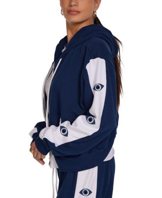 Shanley Evil Eye Stripe Hoodie