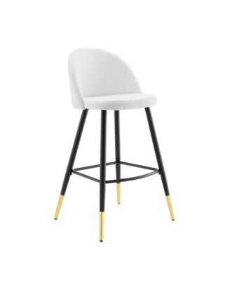 Cordial Performance Velvet Bar Stools, Set of 2