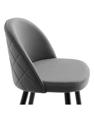 Cordial Performance Velvet Bar Stools, Set of 2